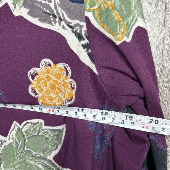 Little Journey Chicago Top Artsy Purple Floral Print Size S - Picture 6 of 8